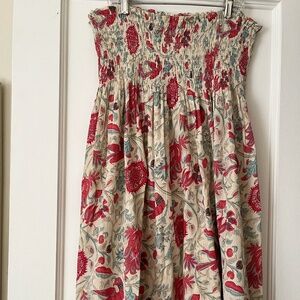 Lord & Taylor summer shirred printed skirt size XL